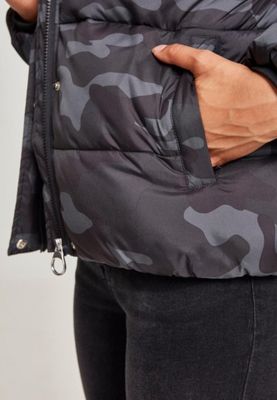 Ladies Boyfriend Camo Puffer Jacket