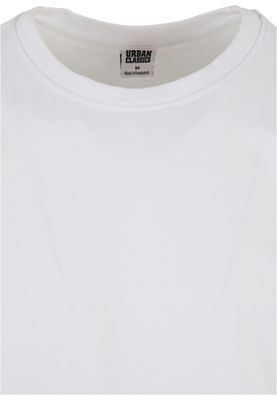 Long Shaped Turnup Tee White