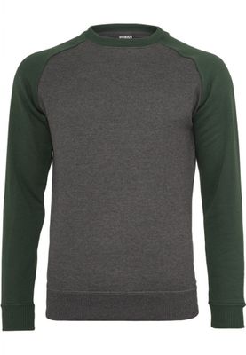 Tvåfärgad raglan sweatshirt