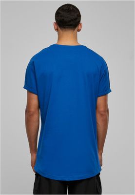 Long Shaped Turnup Tee Sporty Blue