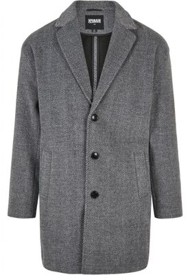 Classic herringbone patterned coat men