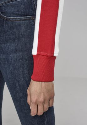 Short sweater with long arms and drawstring ladies