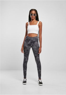 Black oil leggings