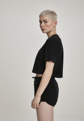 Short t-shirt in terry women