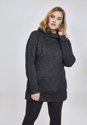 Ladies Slub Terry High Neck Hoody