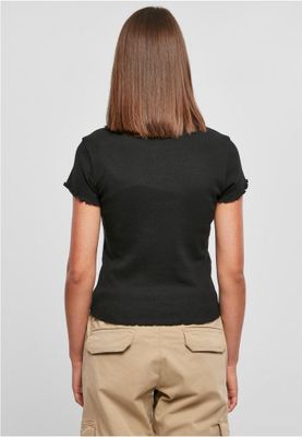 Ladies Rib Polo Tee