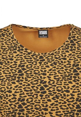 Leopard patterned short t-shirt ladies