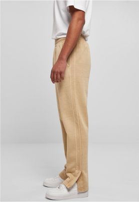 Soft trousers with wide cuffs and slits