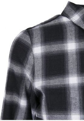 Checkered short shirt dress