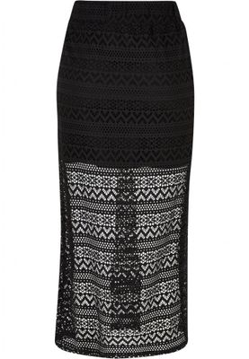 Crochet Lace Midi Skirt