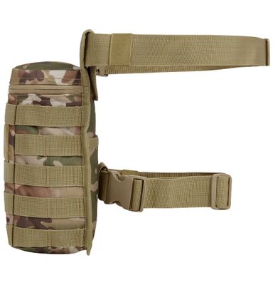 Leg bag with MOLLE system camo