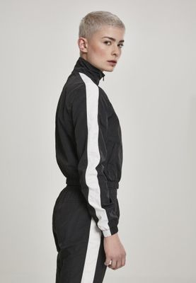 Sport jacket with striped lady