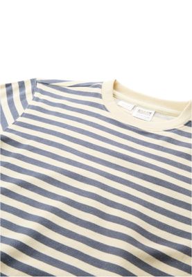 Tröja för barn med och vit – vit sand/vintageblue