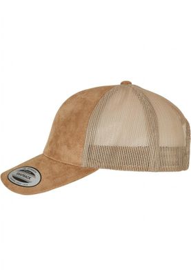 Suede Leather Trucker Cap