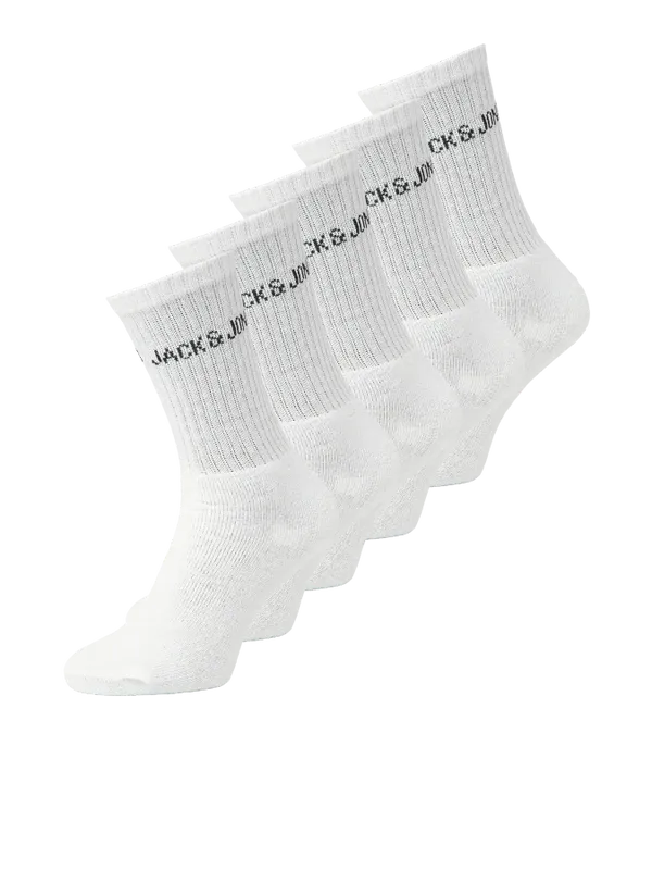 Vita tennisstrumpor herr - 5-pack