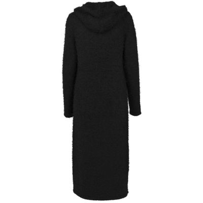Feather cardigan with hood