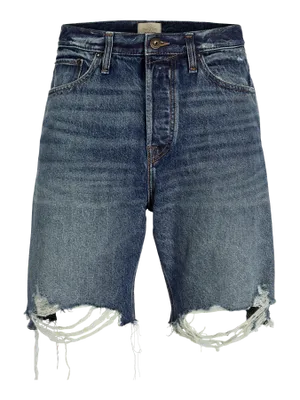 Uppklippta jeansshorts från Jack & Jones