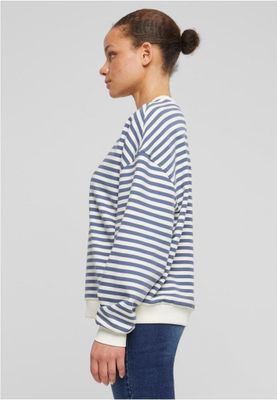 Stribet oversize sømandsskjorte - damer