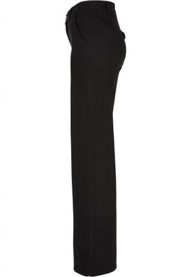 Ladies High Waist Wide Leg Chino Pants