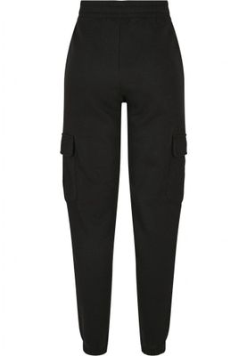 Soft trousers with high waist and leg pocket lady