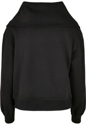 Ladies Oversized High Neck Troyer Crew