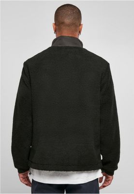 Patched Sherpa Jacket