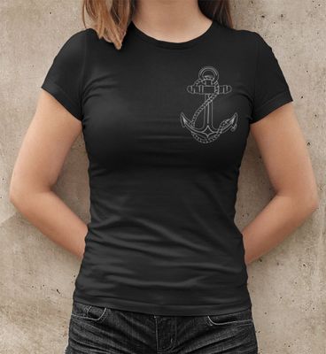 Black Anchor T-shirt Dæme