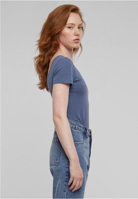 Dame bodysuit i stretchy bomuldsstof