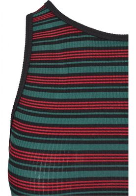 Stribet sweater uden arme