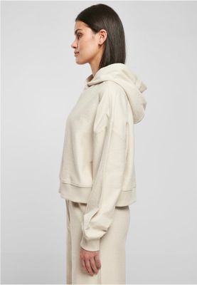 Ladies Oversized Short Rib Hoody