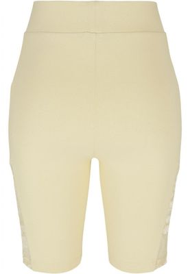 Short cycling pants with lace and high waist
