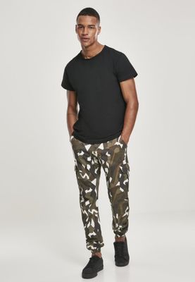 Geometric camo cargo pants