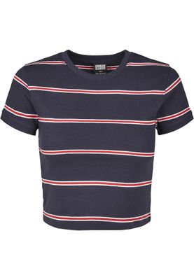 Striped sweatshirt lady