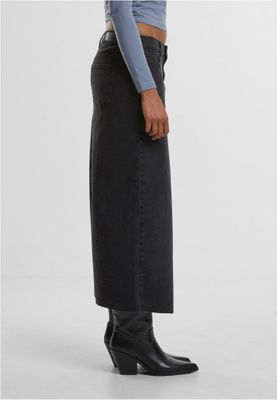 Ladies High Slit Denim Skirt