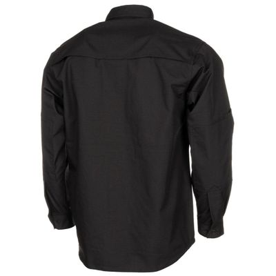 Tactical long-sleeved shirt with ripstop