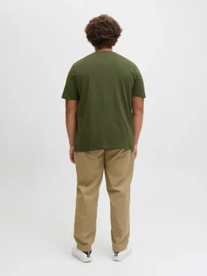 JACK & JONES Olivgrön T-shirt Plus Size – Herr