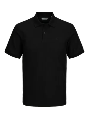 Svart plus size pikétröja herr – Jack & Jones