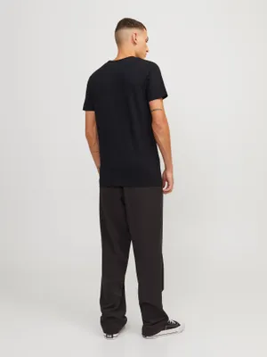 V-ringad T-shirt herr