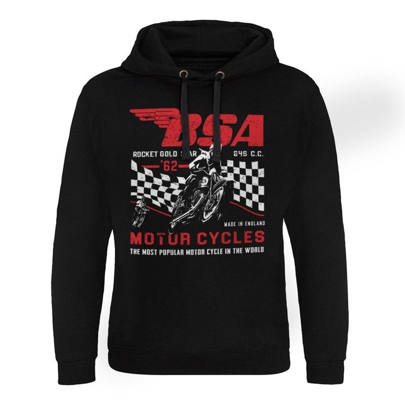 B.S.A. Rocket Gold Star Epic Hoodie Herr Mand