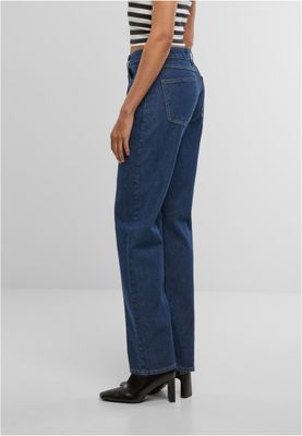 Rakt Skuren Denim Byxa Dam