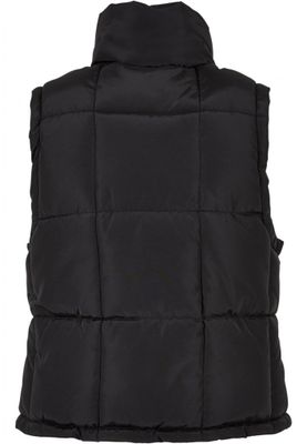 Ladies' reversible short puffer vest