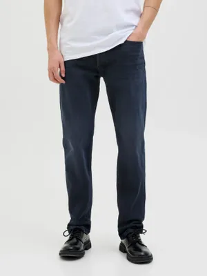 Mörkblå regular fit jeans - CLARK