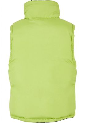Ladies' reversible short puffer vest