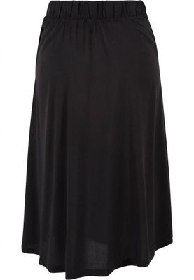 Black long skirt in viscose