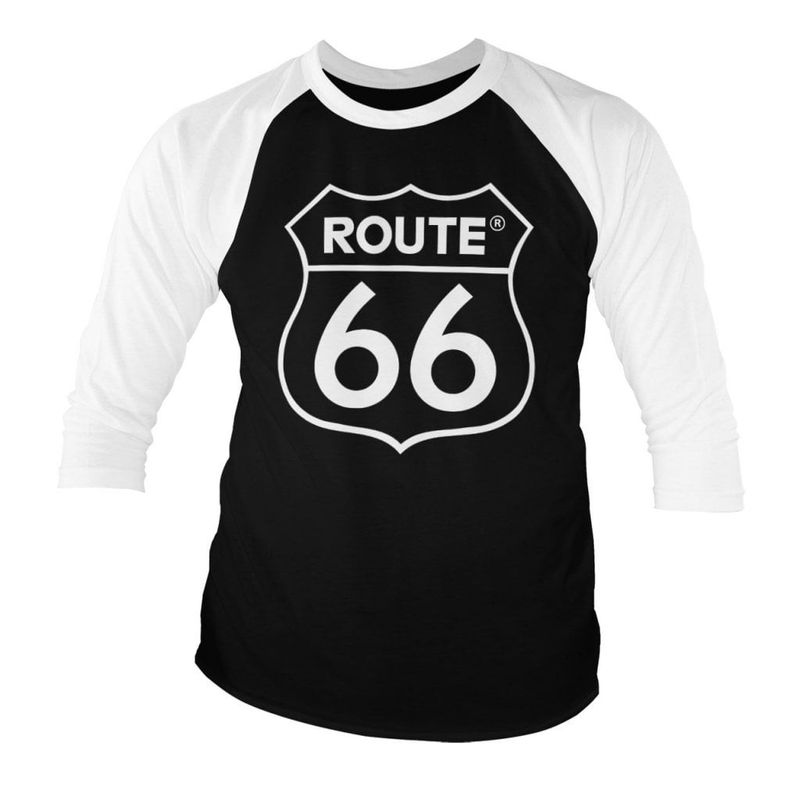 Route 66 Logo Baseball 3/4 Longsleeve