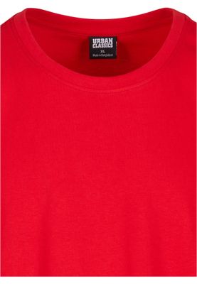 Long Shaped Turnup Tee Cityred