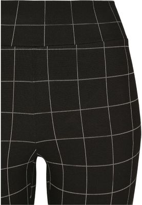 High leggings with checkered pond