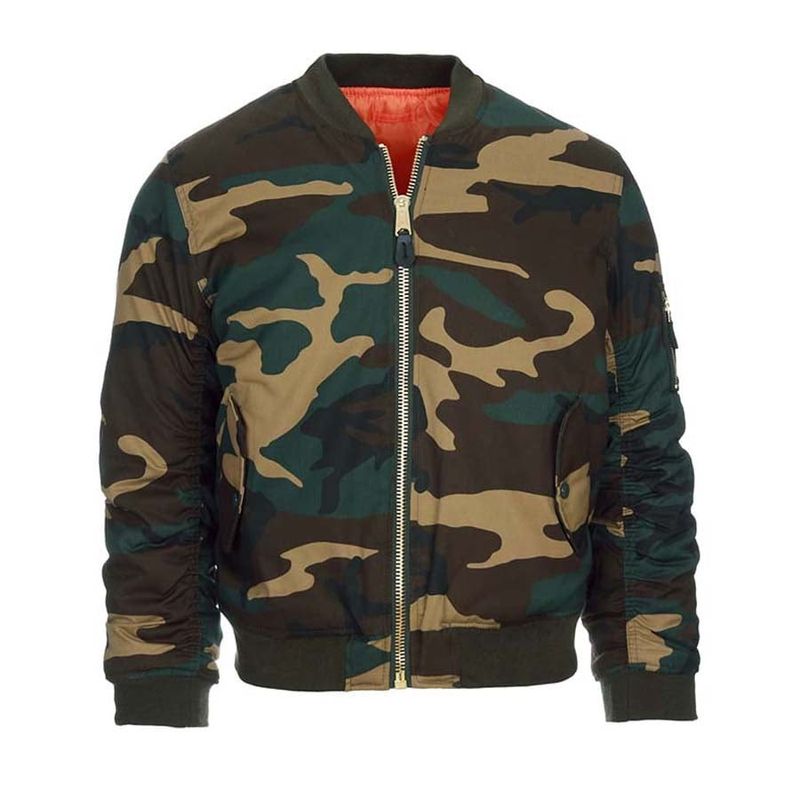 Bomber jacket in camouflage children