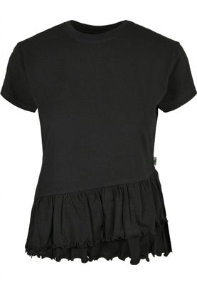 T-shirt with ruffles in organic cotton
