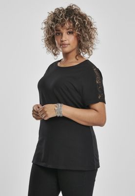 T-shirt with lace edge ladies